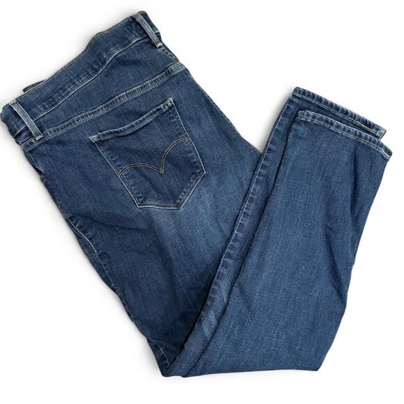 Levi's Women's Blue Medium Wash Mid Rise Skinny Jeans - Picture 3 of 5